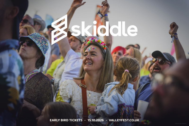 Early Bird tickets on sale 15 October 2026 via Skiddle